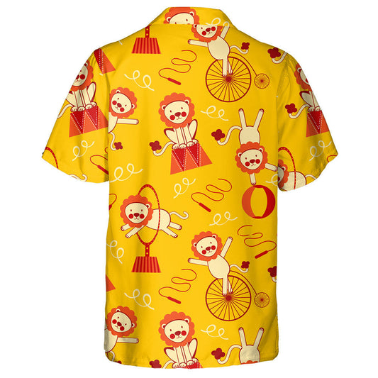 Cute Circus Lions In Different Role Hawaiian Shirt,Hawaiian Shirt Gift, Christmas Gift