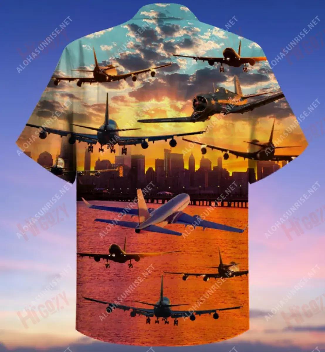 Eitilt Isteach Aerárthach Luí na Gréine Léine Haváí Unisex Laethanta Saoire Muinchille Gearr Léinte haváíais Oirbheartaíochta Léinte haváíais do Mhná, Bronntanais Léine haváíais, Bronntanas Nollag