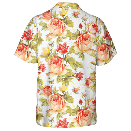 Patrún Bláthanna Rómánsúla Rósanna Oráiste Dearga Dearadh Brainse Léine Haváís, Bronntanas Léine Haváís, Bronntanas Nollag