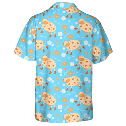 Bó Greannmhar i mBuataisí Ar Chúlra Gorm Léine Haváí, Bronntanas Léine Haváíais, Bronntanas Nollag