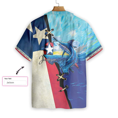 Patrún Pearsantaithe Iascaireachta Gorm Texas Léine Haváís, Haváise Le Bronntanas