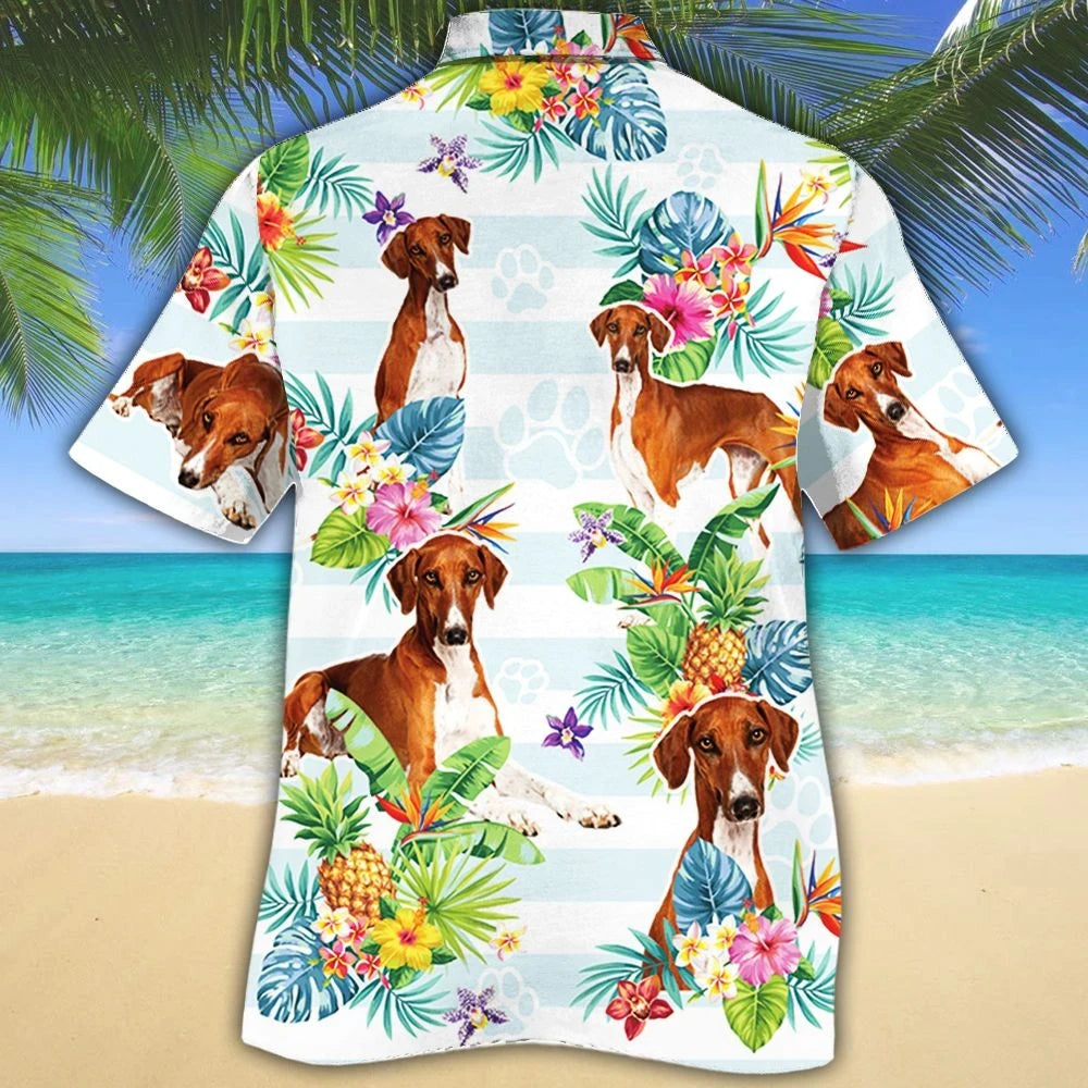 Bronntanais Mheallta Do Lovers Madraí Azawakh Léine Haváís Bláthanna Trópaiceacha, Bronntanas Léine Haváíais, Bronntanas Nollag