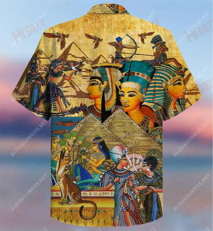 Saol Laethúil na Sean-Éigipte Gearr Léine Haváís Caitheamh aimsire Aloha Shirt Léinte Crazy Haváís Léinte Haváís do Mhná, Bronntanas Léine Haváís, Bronntanas Nollag