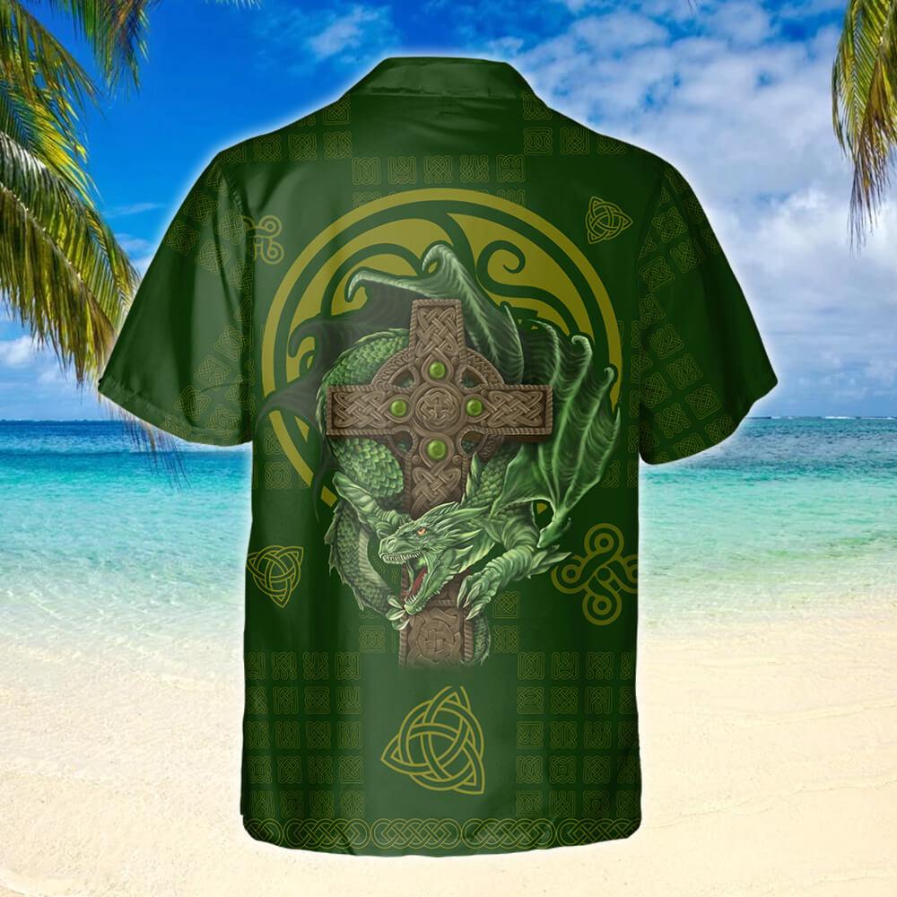 Dragon Celtic Hawaiian Shirt, Hawaiian Shirt Gift, Christmas Gift