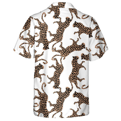 Spotaí Liopard Nua-Aimseartha Trendy Dearadh Faisean agus Dromchla Léine Haváís, Bronntanas Léine Haváís, Bronntanas Nollag