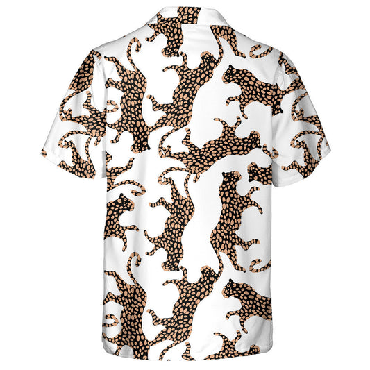 Spotaí Liopard Nua-Aimseartha Trendy Dearadh Faisean agus Dromchla Léine Haváís, Bronntanas Léine Haváís, Bronntanas Nollag