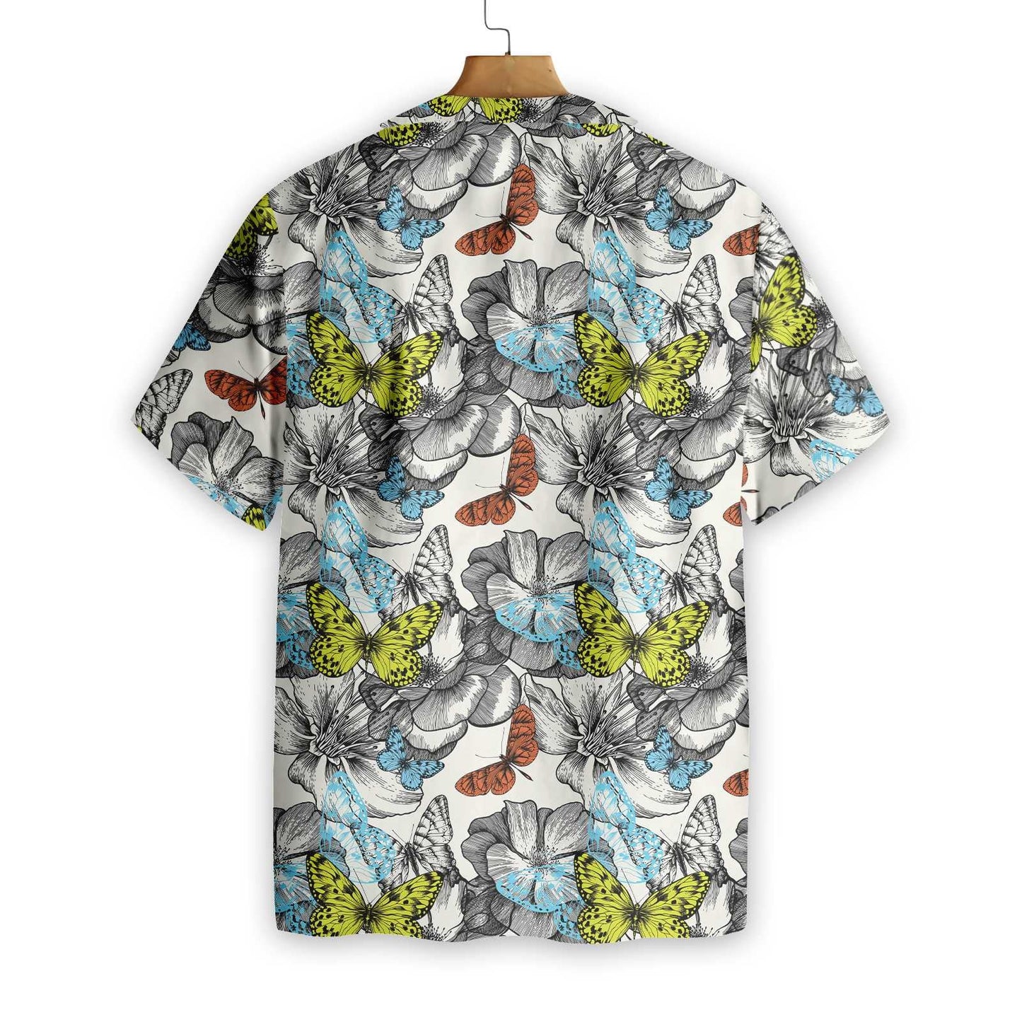 Signs Of Heaven Flying Butterflies Design Hawaiian Shirt,Hawaiian Shirt Gift, Christmas Gift