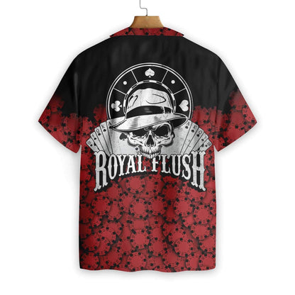 Poker Chip Maroon And Black Design Hawaiian Shirt,Hawaiian Shirt Gift, Christmas Gift