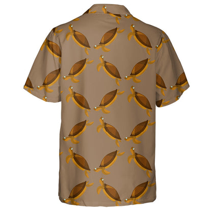Simple Trendy Turtle And Black Tree Hawaiian Shirt,Hawaiian Shirt Gift, Christmas Gift