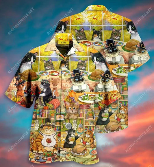 Lá Buíochais Shona Le Cait Léine Gearr Haváís Muinchille Farraige Léinte Haváís is Fearr Léinte haváíais d'Fhir, Bronntanas Léine Haváís, Bronntanas Nollag