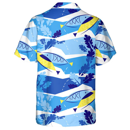 Cúlra na dTonnta Gorma Agus Bána le Léine Haváis Éisc Agus Feamainn, Bronntanas Léine Haváíais, Bronntanas Nollag