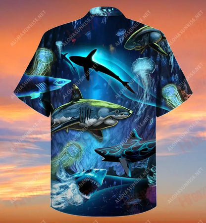 Siorcanna Speisialta San Aigéan Doimhneach Léine Haváíach Laethanta Saoire Muinchille Gearr Léinte Crazy Léinte haváíais d'Fhir, Bronntanas Léine Haváís, Bronntanas Nollag