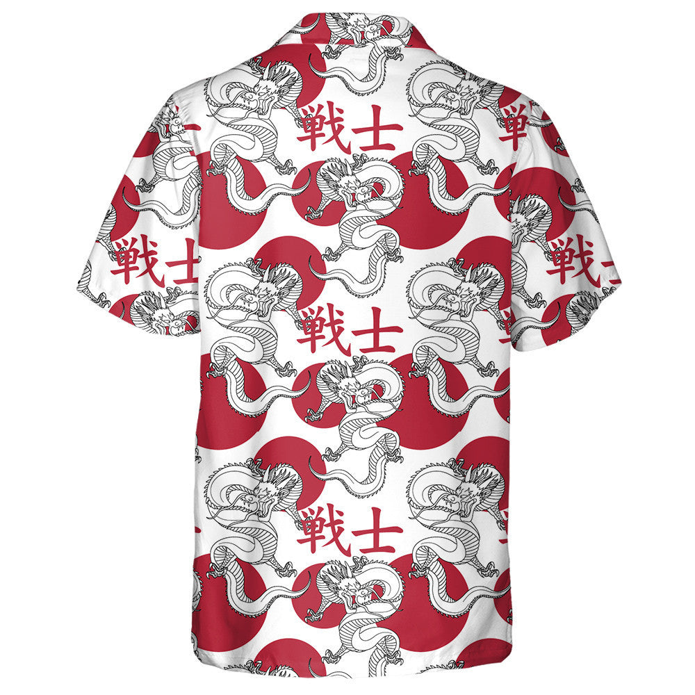 Traditional Asian Japanese Dragon With Text Hawaiian Shirt,Hawaiian Shirt Gift, Christmas Gift