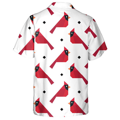 Páipéar Fillte Éan Cairdinéal Beag Greannmhar Léine Haváís, Bronntanas Léine Haváíais, Bronntanas Nollag