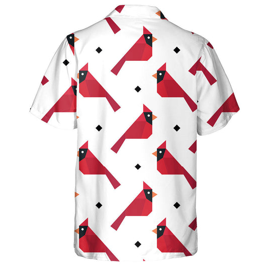 Páipéar Fillte Éan Cairdinéal Beag Greannmhar Léine Haváís, Bronntanas Léine Haváíais, Bronntanas Nollag