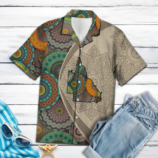 Léarscáil Queensland Le Bláthanna Mandala Léine Haváís, Bronntanas Léine Haváí, Bronntanas Nollag