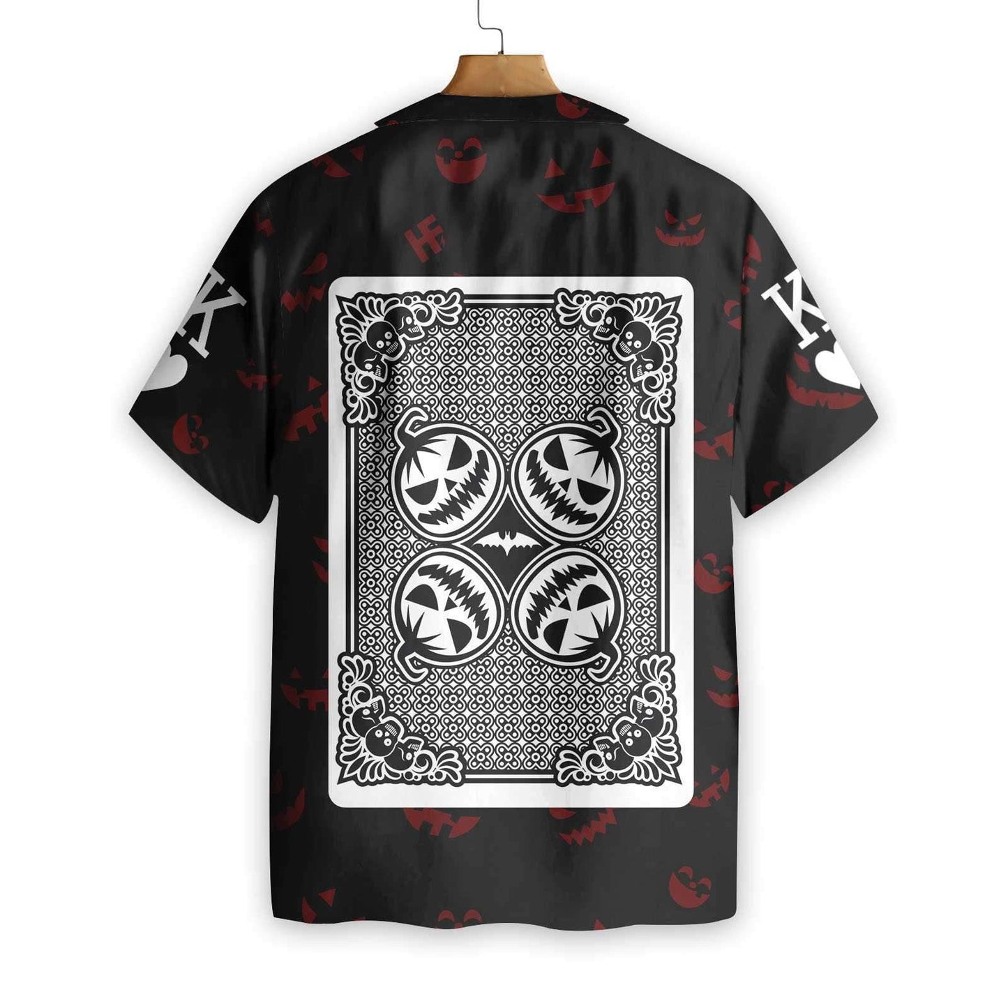 Nice Halloween Pumpkin King Card Hawaiian Shirt ,Hawaiian Shirt Gift, Christmas Gift