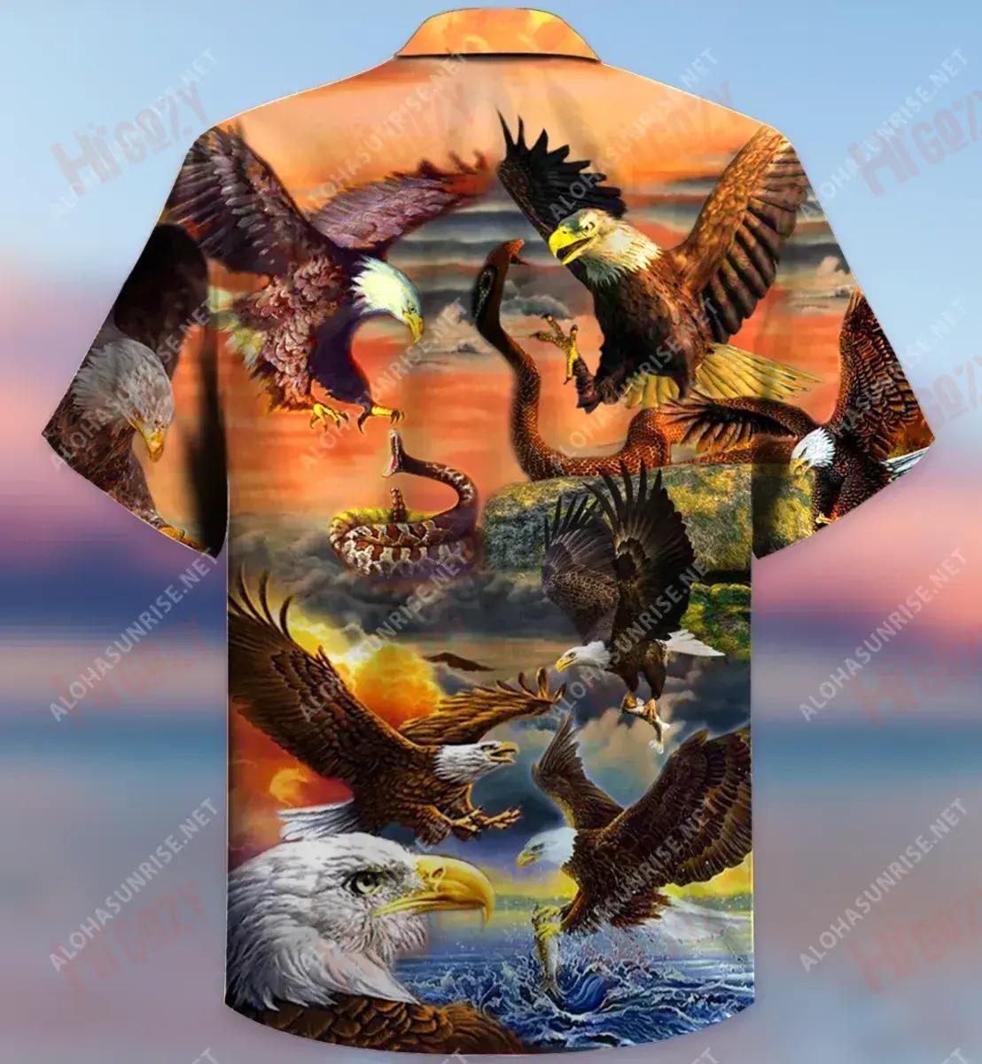 By Blood A Hunter By Heart A King Of Sky Eagle Unisex Short Sleeve Shirt Vacation Hawaiian T Shirts Vintage Hawaiian Shirts Funny Hawaiian Shirts- Hawaiian Shirts -Hawaiian Shirt Gift, Christmas Gift