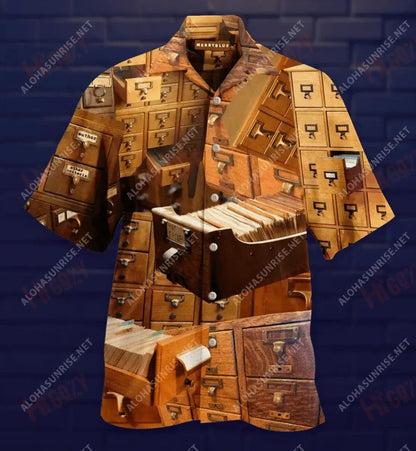 I'M A Librarian Not An Oracle Unisex Short Sleeve Shirt Summer Hawaiian T Shirts Vintage Hawaiian Shirts Hawaiian Shirt Pattern, Hawaiian Shirt Gift, Christmas Gift