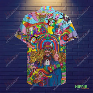 Amazing Hippie Unisex Short Sleeve Shirt Summer Tropical Shirts Tactical Hawaiian Shirt Hawaiian Shirts For Women, Hawaiian Shirt Gift, Christmas Gift