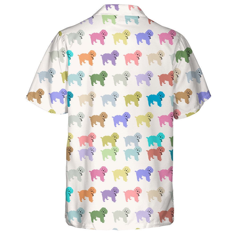 Stíl Ealaíne Pop Madraí Poodle Adorable Léine Haváís, Bronntanas Léine Haváís, Bronntanas Nollag