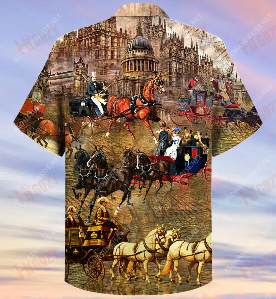 Dea-Chuimhne Sean, Londain Iompar Léine Muinchille Gearr Unisex Aigéan T Léinte Haváís Saincheaptha Léinte Haváís Léinte Haváís do Mhná, Bronntanais Léine Haváís, Bronntanas Nollag