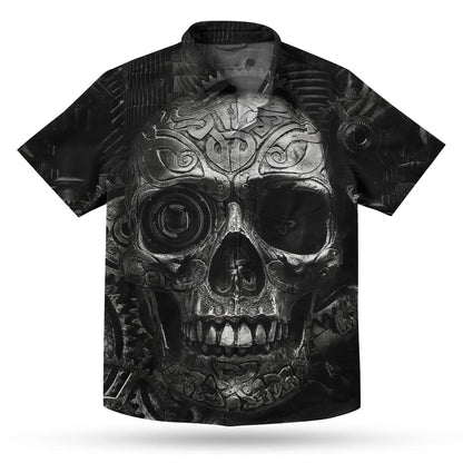 Cloigeann Dubh Meicniúil Uafásach Dearaidh Léine Haváís, Bronntanas Léine Haváíais, Bronntanas Nollag