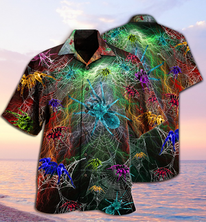 Spider Color Love Animals - Hawaiian Shirt, Hawaiian Shirt Gift, Christmas Gift