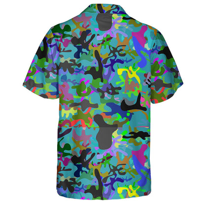 Colorful Spray Painting Festival Camouflage Background Hawaiian Shirt,Hawaiian Shirt Gift, Christmas Gift