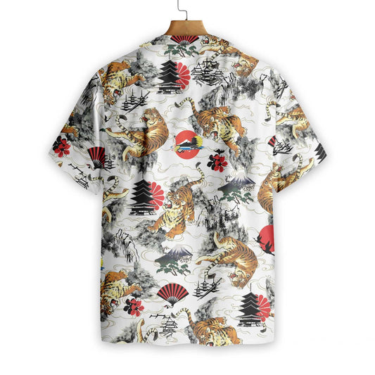 Dearadh Tatú Tíogair Seapánach den scoth Léine Haváís, Bronntanas Léine Haváís, Bronntanas Nollag