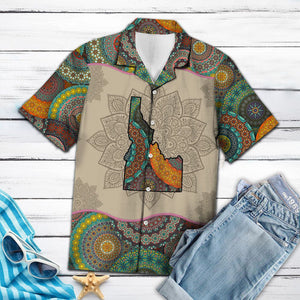 Awesome Idaho Mandala Classical Motifs Hawaiian Shirt, Hawaiian For Gift