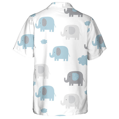 Eilifint Gleoite Babaí Agus Scamall ar Chúlra Bán Léine Haváís, Bronntanas Léine Haváíais, Bronntanas Nollag