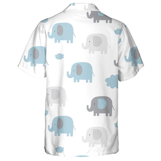 Eilifint Gleoite Babaí Agus Scamall ar Chúlra Bán Léine Haváís, Bronntanas Léine Haváíais, Bronntanas Nollag