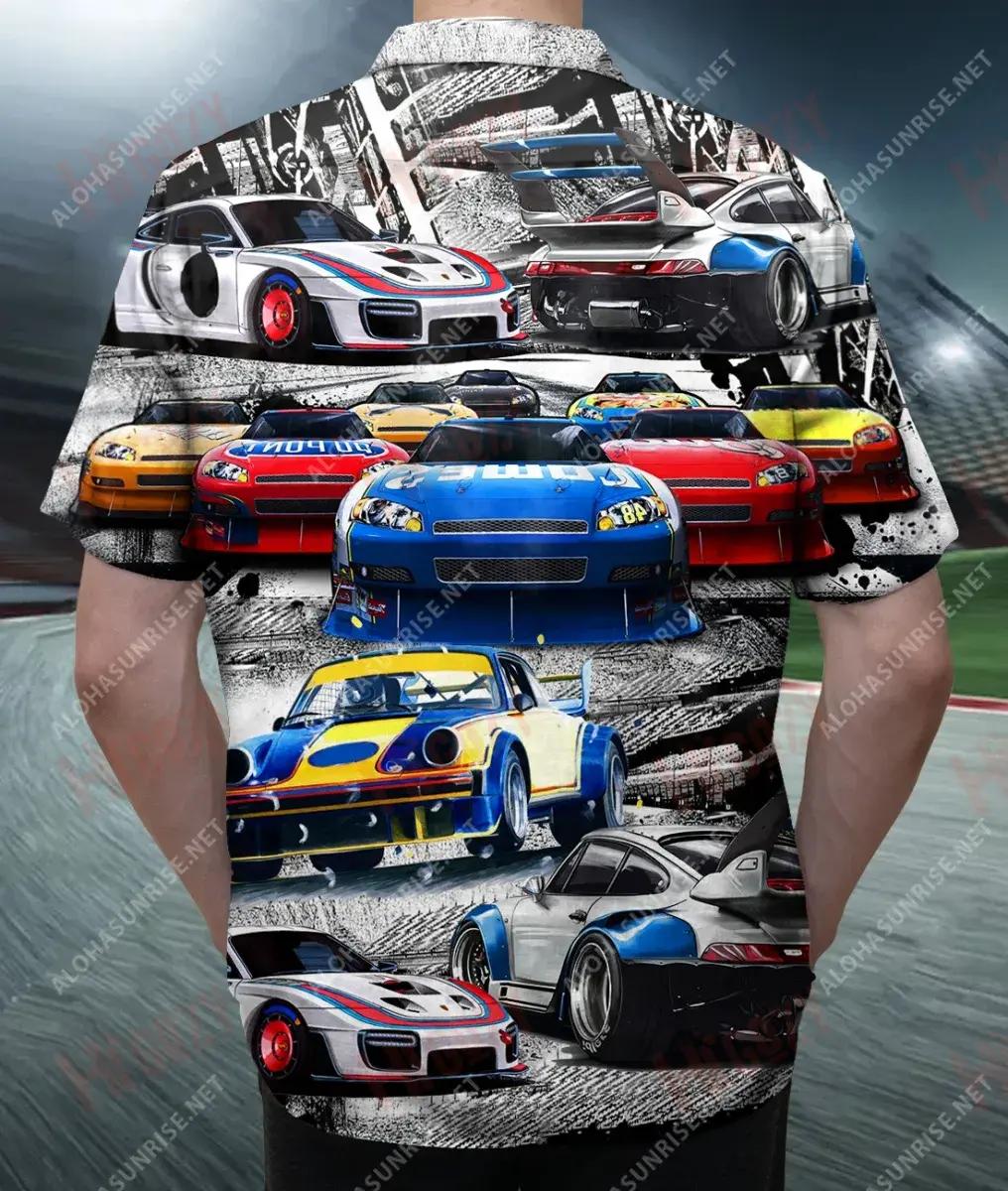 Rásaíocht Gluaisteán Stoc Léine Haváise Unisex Léinte T Haváise Samhraidh Léinte Haváís Saincheaptha Léinte haváíais do Mhná, Bronntanas Léine Haváís, Bronntanas Nollag