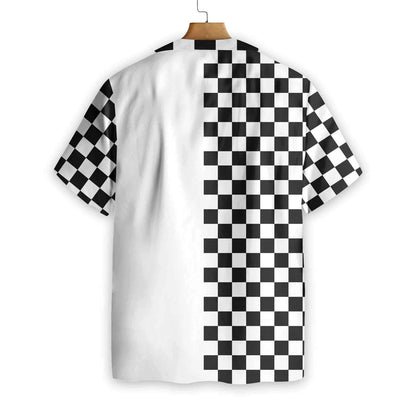 Checkboard Style Golf Custom Name Hawaiian Shirt, Hawaiian For Gift
