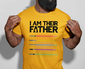 I Am Their Father Custom Shirt  Personalized I Am Their Father  Father's Day Shirt  Father's Day, Gift For Dad  Light Saber Child Names