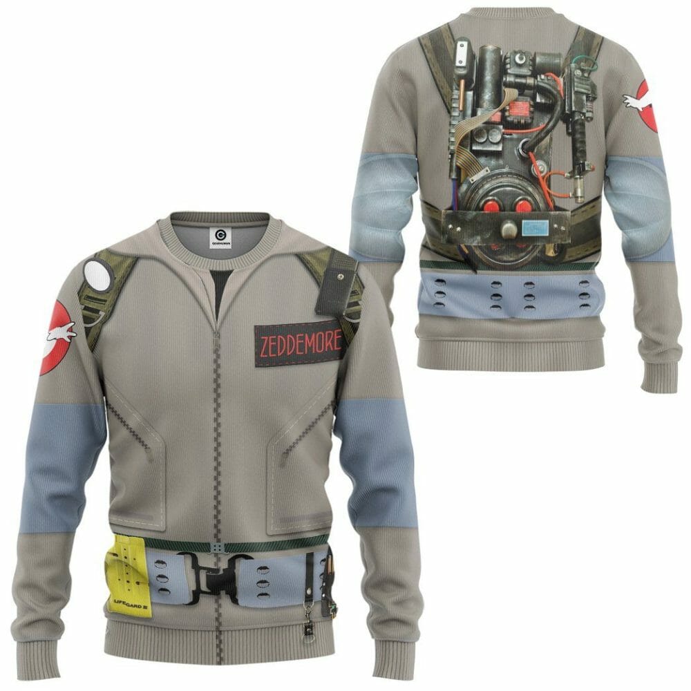 Ghostbusters 1984 Zeddemore Cosplay Saincheaptha Tshirt Éadaí Cochaillín