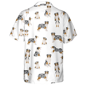 Australian Shepherd Dog Of Coat Color Hawaiian Shirt, Hawaiian For Gift