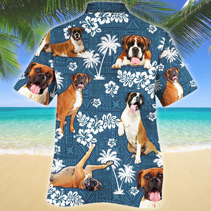 Dornálaí Baile Aonair Madra Patrún Gorm treibhe Léine Haváís, Bronntanas Léine Haváís, Bronntanas Nollag