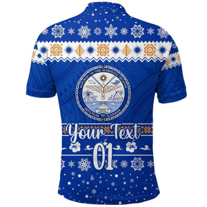 (Custom Personalised) Marshall Islands Christmas Polo Shirt Simple Style, Hawaiian Shirt Gift, Christmas Gift