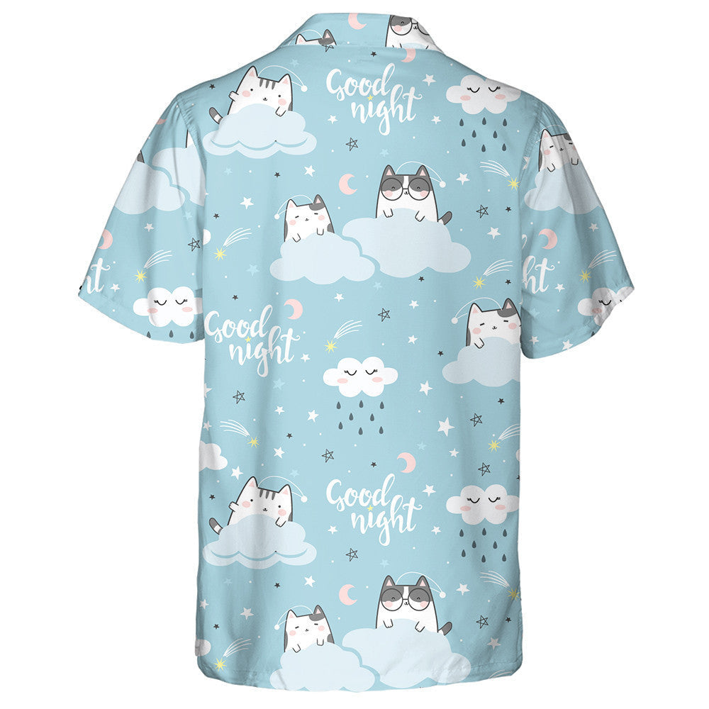 Good Night Collection Cute Cats Sleeping Hawaiian Shirt, Hawaiian Shirt Gift, Christmas Gift