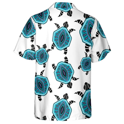 Cúlra Turtar Seanré Tarraingthe Lámhdhéanta Agus Beatha Farraige Léine Haváíais, Bronntanas Léine Haváíais, Bronntanas Nollag