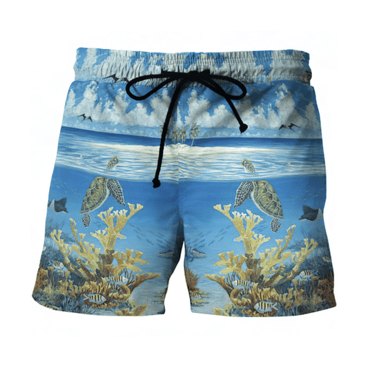 Turtle Breathe Oxygen Pattern Design Hawaiian Shirt, Hawaiian For Gift