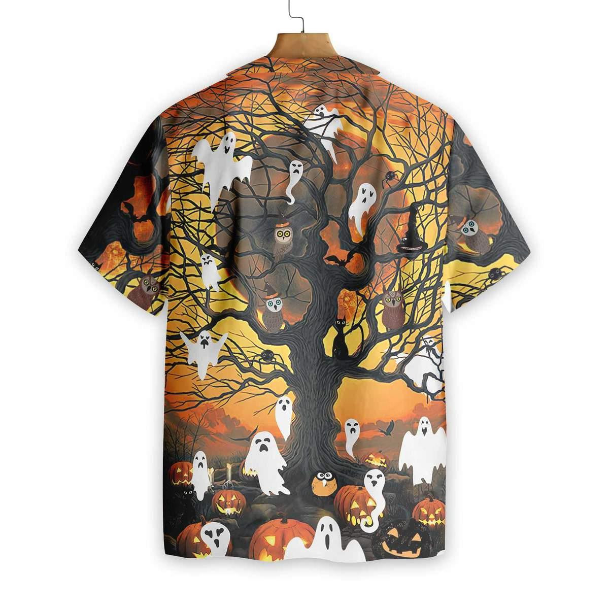 Oíche Shamhna Shona Spioradálta Pumpkin Agus Léine Haváí Taibhse, Bronntanas Léine Haváís, Bronntanas Nollag