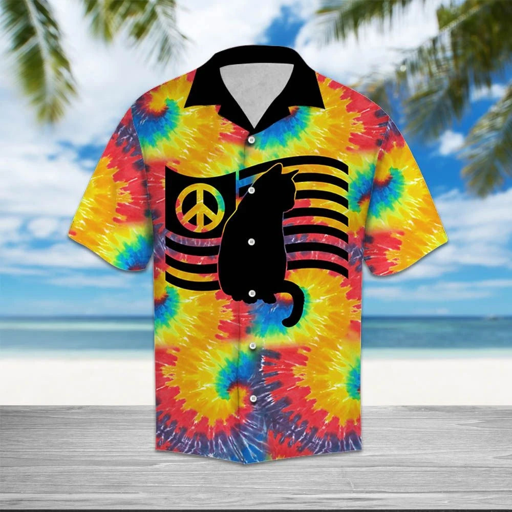 An Duine Cat Dubh Bí Dá Cheangal Patrún Léine Haváís, Bronntanas Léine Haváíais, Bronntanas Nollag