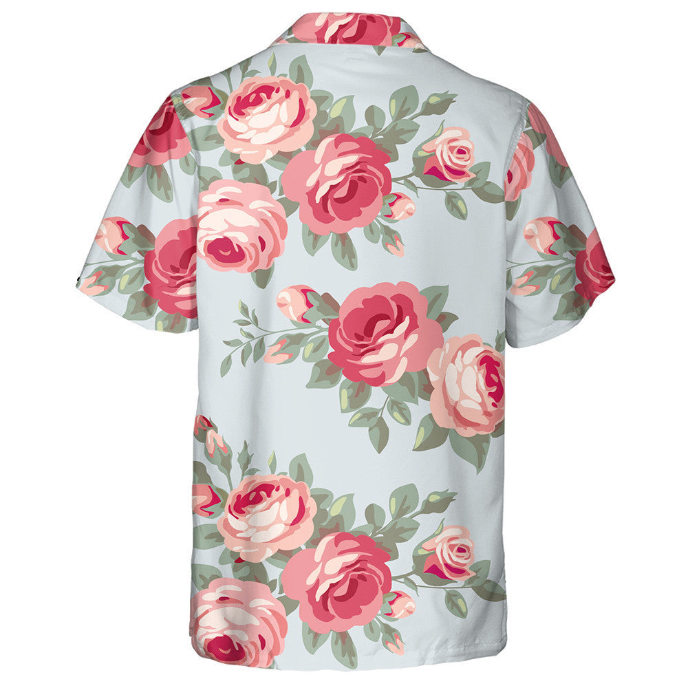 Vintage Fashion Military Badges Green Camo Patter Hawaiian Shirt, Hawaiian Shirt Gift, Christmas Gift