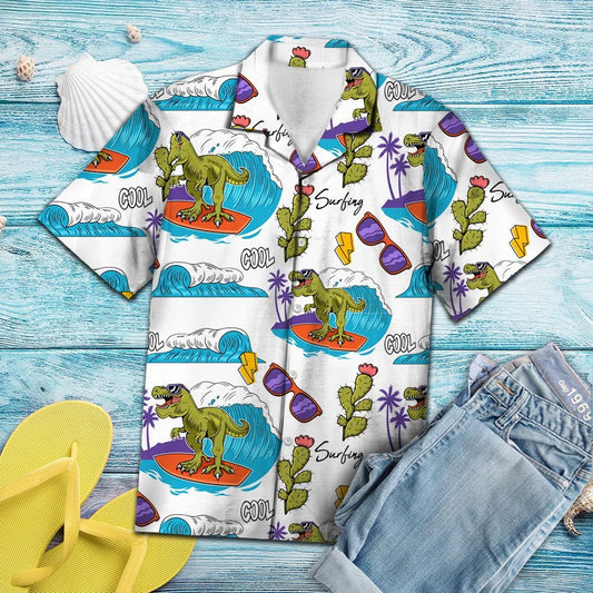 Patrún Cool T-rex Aloha Laethanta Saoire Samhraidh Léine Haváís, Bronntanas Léine Haváís, Bronntanas Nollag