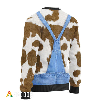 Just a Cailín Is breá le Patrún Bó Priontáil Geansaí Nollag Gránna, Geansaí Gránna Nollag, Bronntanas Nollag, Bronntanas Nollag 2022