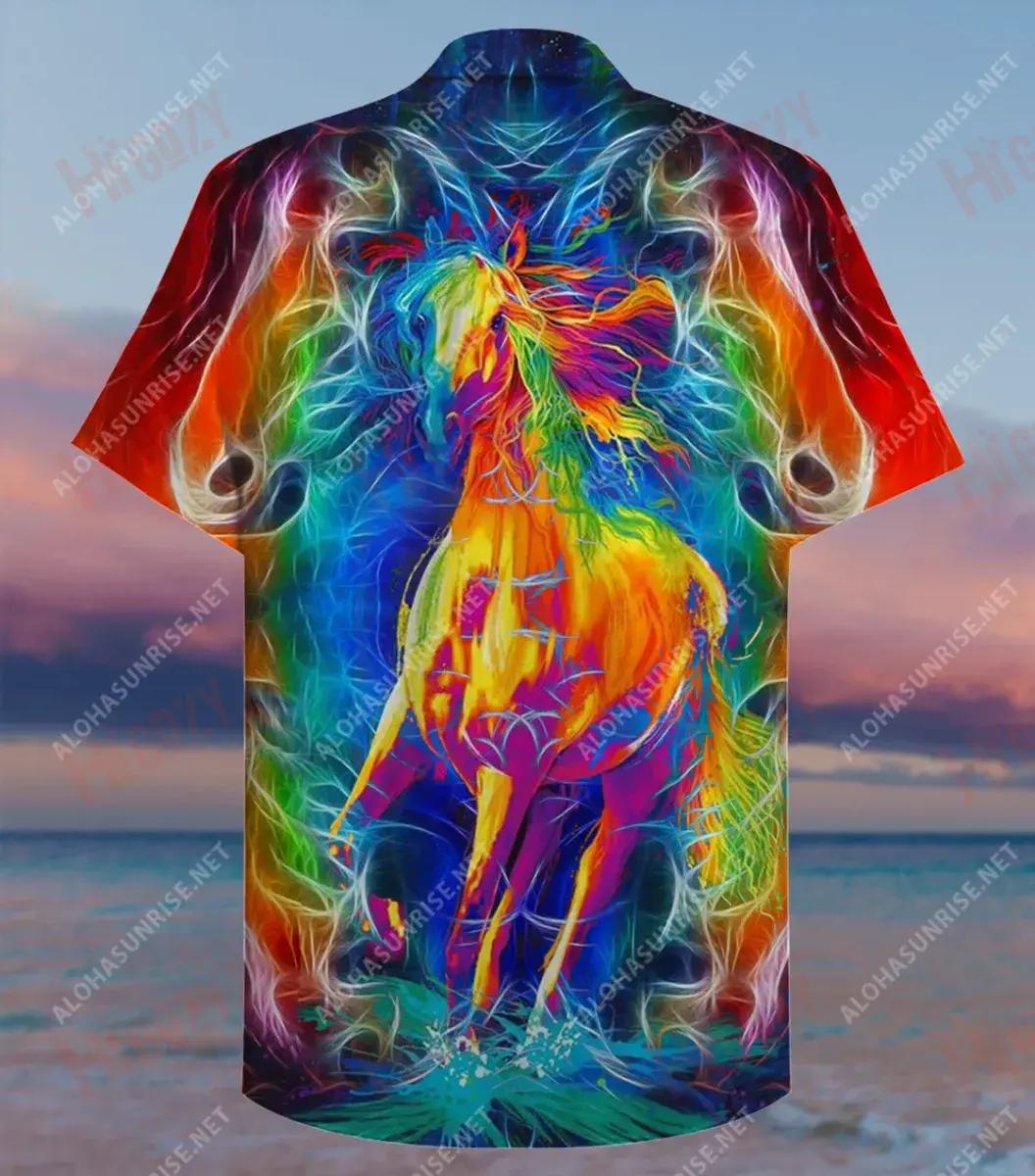 Léine Muinchille Gearr Unisex Capall iontach Samhraidh Aloha Shirt Léinte Haváís Patrún Léine Haváís, Bronntanas Léine Haváís, Bronntanas Nollag