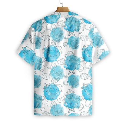 Star Fish And Seashells Design Hawaiian Shirt, Hawaiian Shirt Gift, Christmas Gift